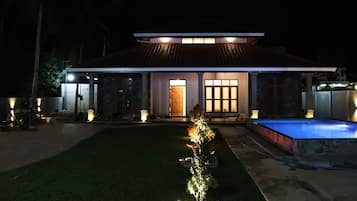 Front of property – evening/night