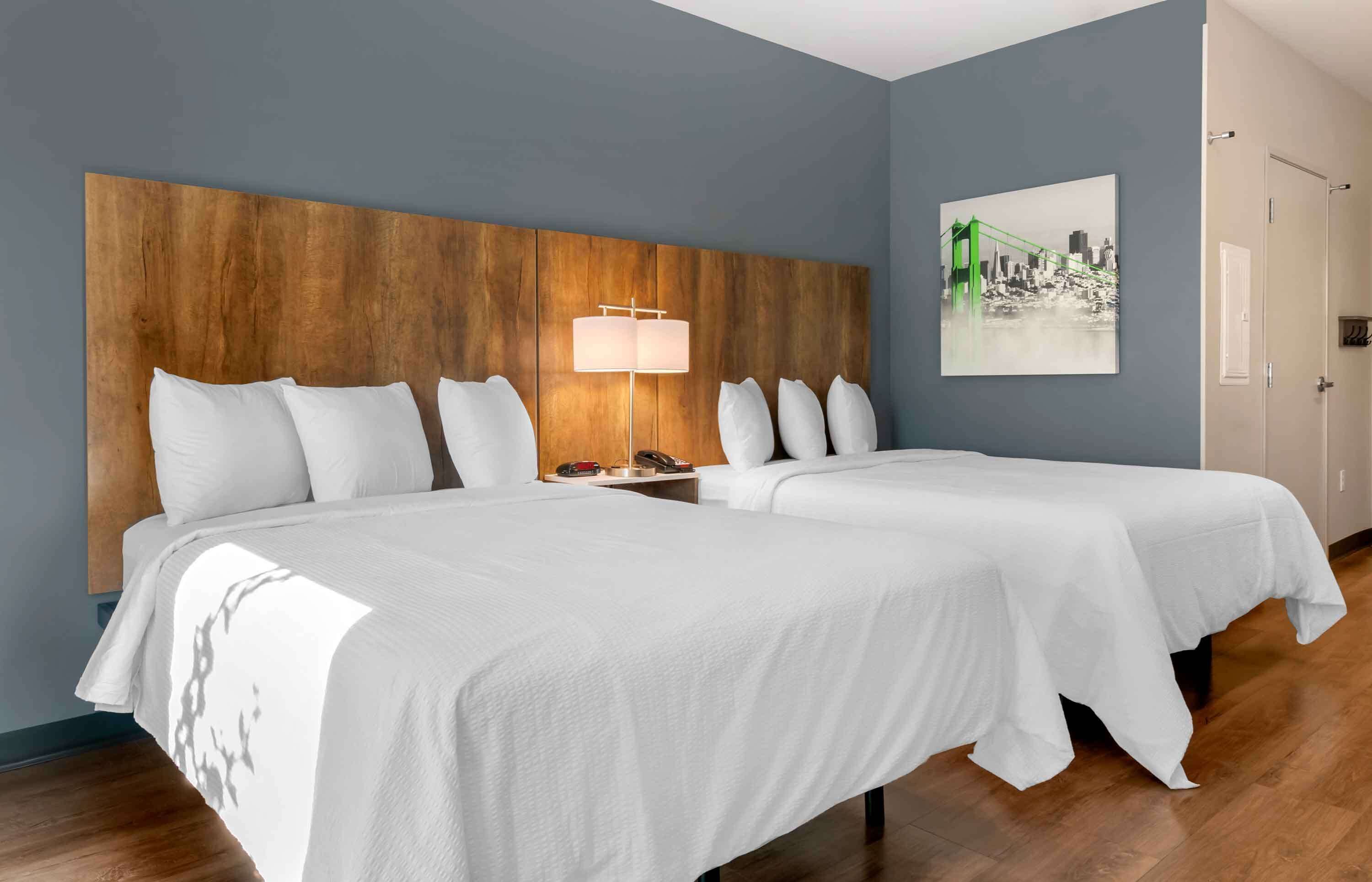 standard studio, 2 queen beds, non smoking, refrigerator (microwave) | premium bedding, desk, iron/ironing board, bed sheets