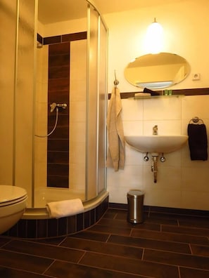 Towels, soap, toilet paper