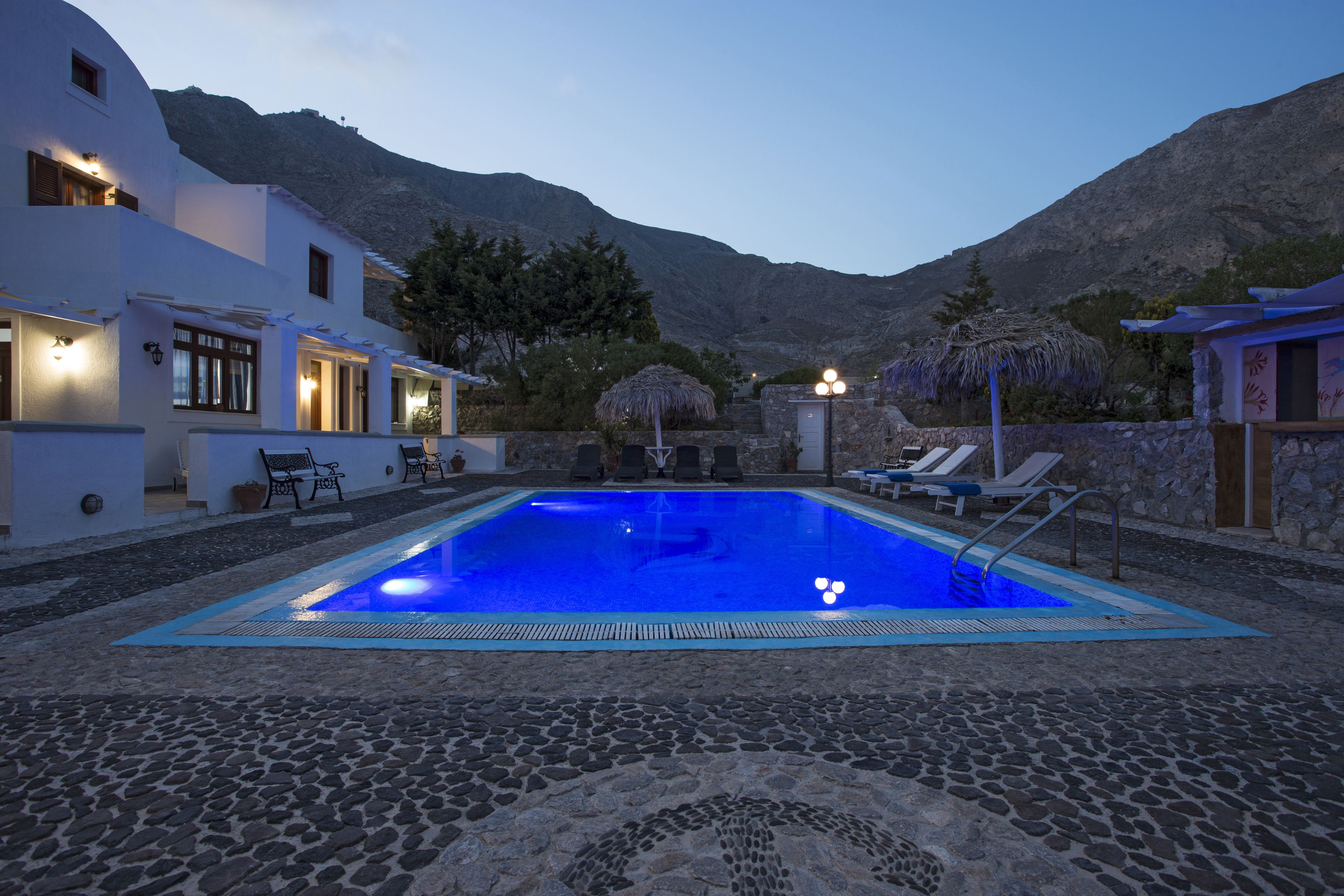 Front of property – evening/night