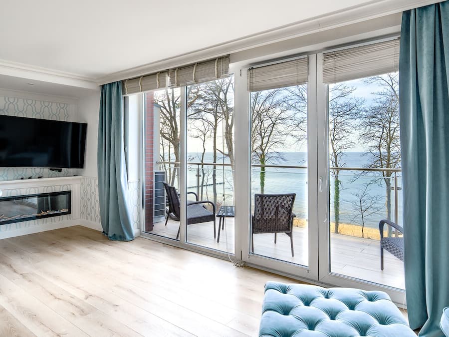 Departamento (19, ul. Morska 5) | Área de sala de estar | Televisión de pantalla plana