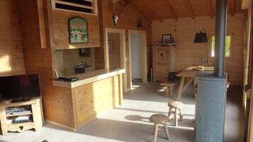 Luxury Chalet | Living room | Flat-screen TV, DVD player