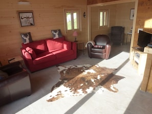 Luxury Chalet | Living area | Flat-screen TV, DVD player