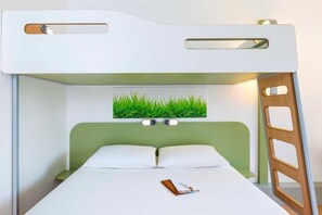 三人房, 多張床 | 書桌、隔音