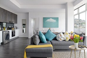 Luxury Apartment, 2 Bedrooms, City View | Living area | Flat-screen TV - Zara By Stay Amazing (Cape Town)