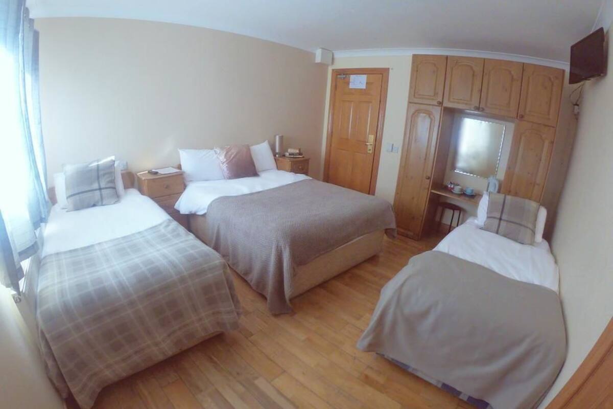 Üç Kişilik Oda | Ayrı ayrı dekore edilmiş, ayrı ayrı döşenmiş, ütü/ütü masası