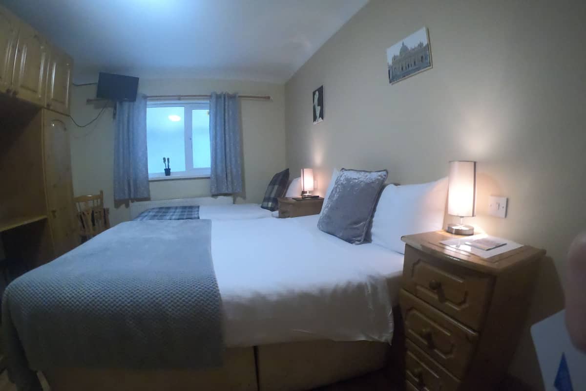 Üç Kişilik Oda | Ayrı ayrı dekore edilmiş, ayrı ayrı döşenmiş, ütü/ütü masası