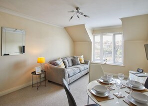 Two-Bedroom Apartment | Living area | Flat-screen TV - The Holt Apartment (Whitby)