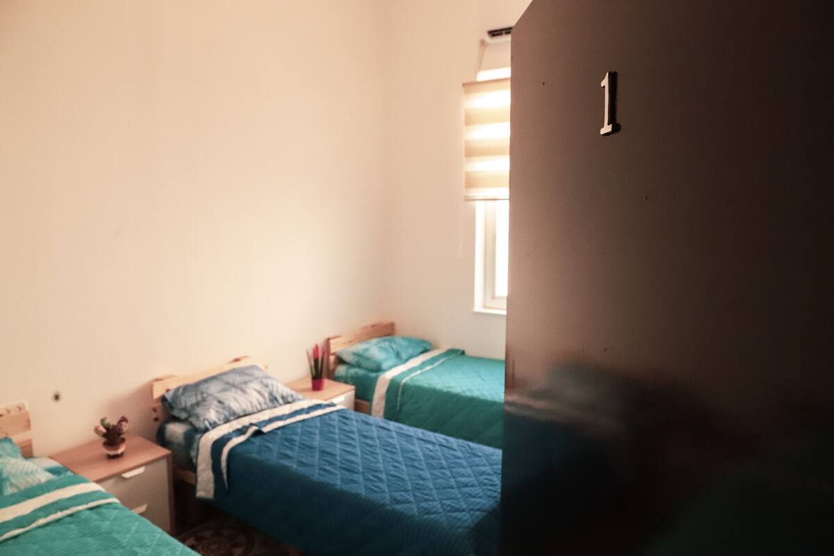 Desk, blackout drapes, iron/ironing board, free WiFi