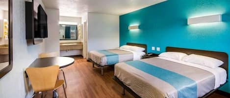 Premium-sengetøj, mørklægningsgardiner, gratis Wi-Fi, sengetøj