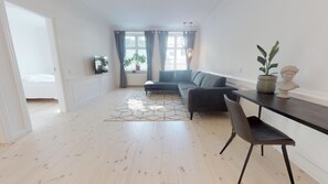 Appartamento Deluxe | Soggiorno | TV a schermo piatto