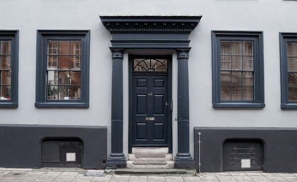 Exterior detail - Modern, City Centre Apartment with kitchenette and courtyard (Norwich)