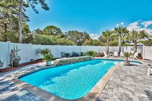 A heated pool