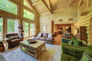 Smart TV, fireplace, video games, table football