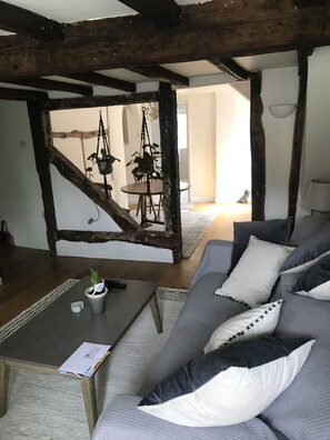 TV, fireplace - The Perfect Country Cottage Get Away (reading berks)