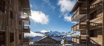 Terrasse avec accès direct aux pistes