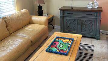 Smart TV, DVD player, books