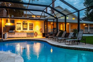 A heated pool
