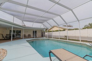 A heated pool