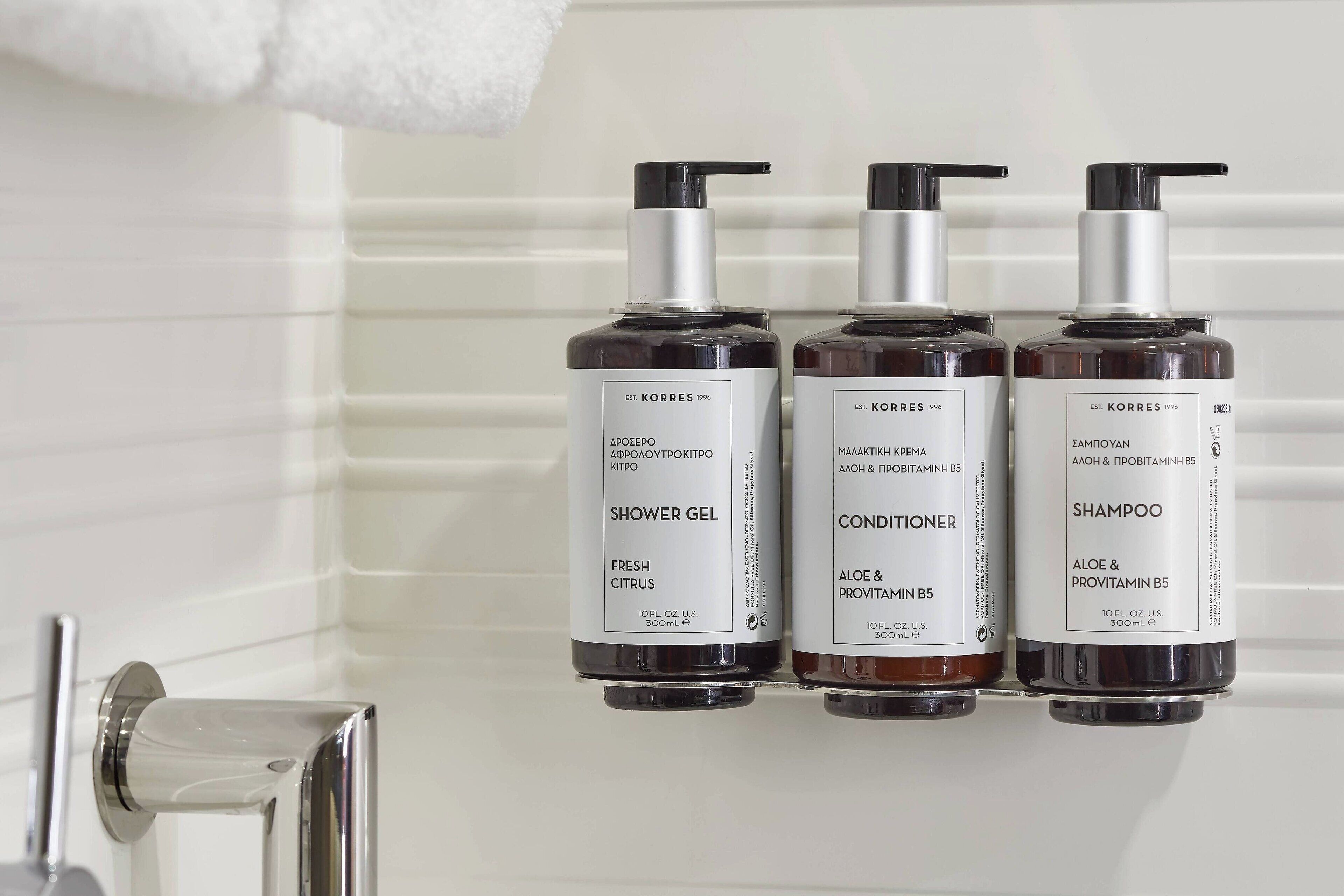 shower, free toiletries, hair dryer, bathrobes