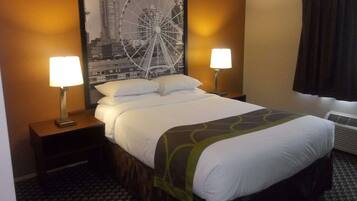 Ropa de cama de alta calidad, camas con pillow-top y muebles diferentes