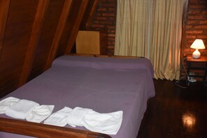 Family Cabin | 2 bedrooms, down comforters, iron/ironing board, bed sheets - Cabañas Pequeño Paraiso (La Caldera)