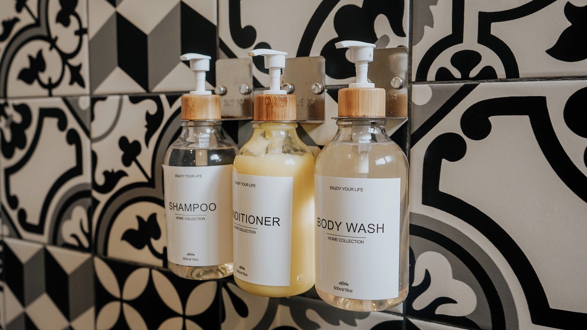 shower, rainfall showerhead, designer toiletries, hair dryer