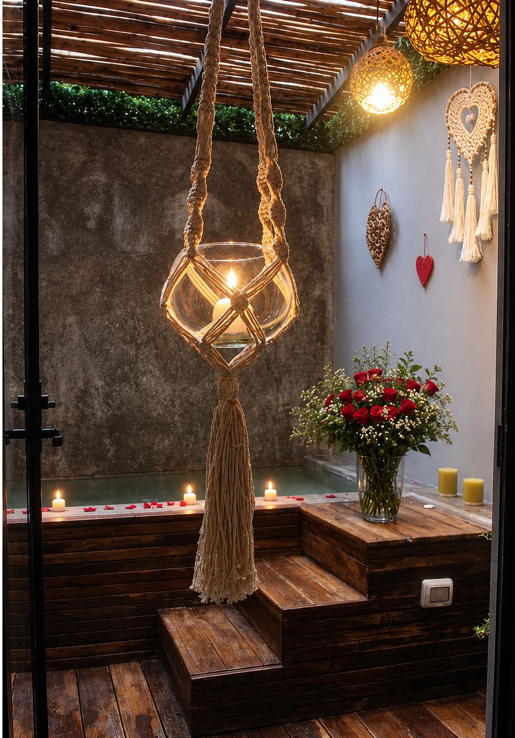 Suite Deluxe with Private and Romantic Bathub with Cenote Water | Terrasse/patio