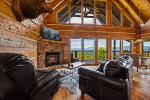 Smart TV, fireplace, video games