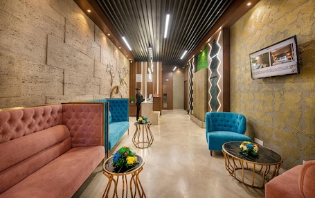 Reception. SK Lords Eco Inn Ahmedabad
