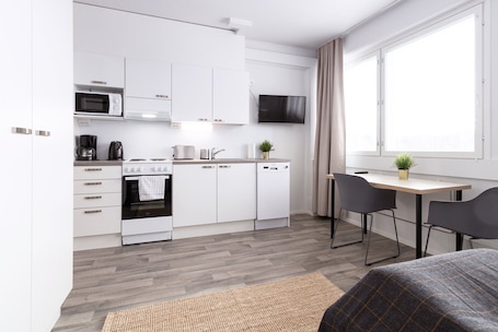 Studio Apartment for 2 | Living area | Flat-screen TV