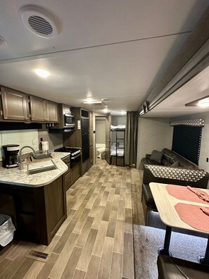 Interior - Beautiful Lake Views at this Lake Front Camper on Private 25 Acre Lake (Mooresboro)