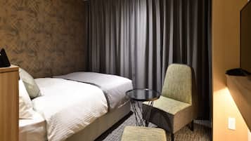 Desk, free WiFi, bed sheets