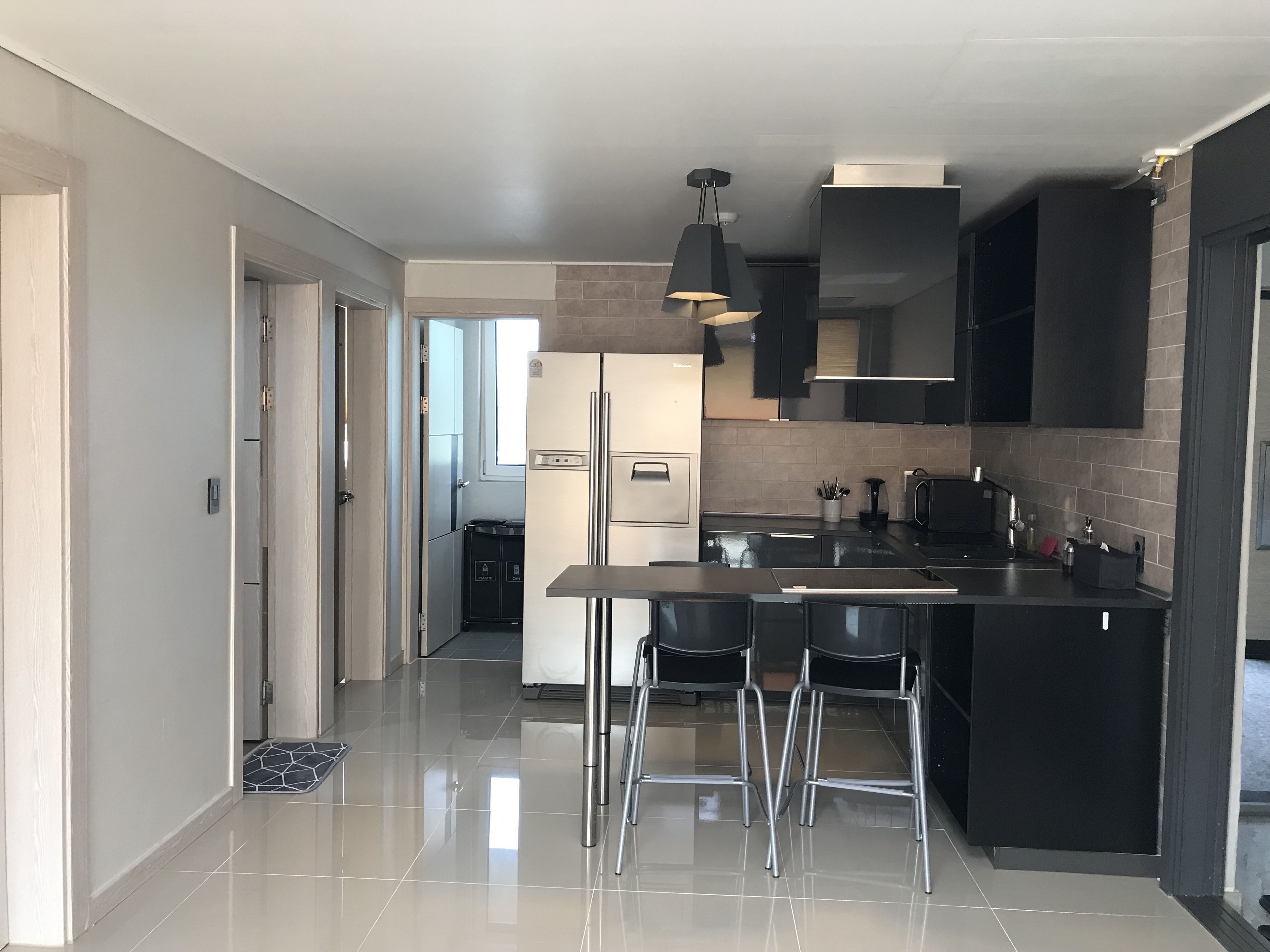 Terraced resort pension with outdoor garden | Private kitchen | Full-size fridge, microwave, coffee/tea maker, electric kettle