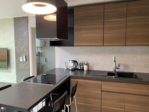 Terraced resort pension with mountain view | Private kitchen