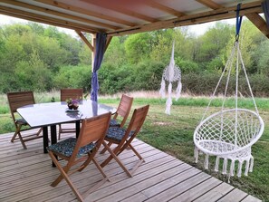 Panoramic Cabin | Terrace/patio - Domaine de la Velle (Montclera)
