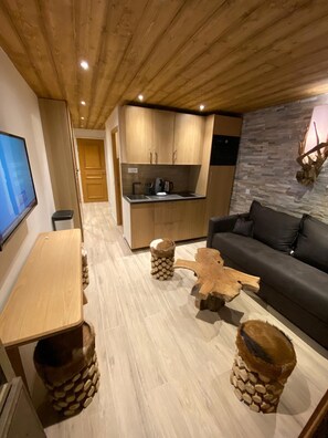Living area - Résidence La Forêt Du Praz (Courchevel)
