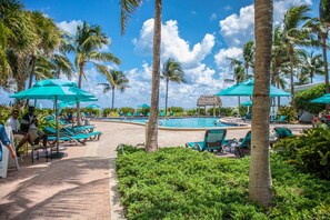 Outdoor pool, a heated pool - Ocean Front Condo on Hollywood Beach (Hollywood)