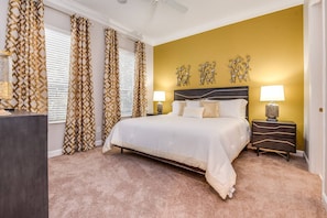 3 bedrooms, individually decorated, individually furnished, desk