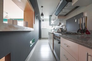 Căn hộ có tầm nhìn toàn cảnh, quang cảnh thành phố | Bếp riêng | Tủ lạnh, lò vi sóng, bếp nấu, dụng cụ pha cà phê/trà 