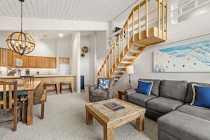 Fireplace, books, video library - 1 Bdrm with Loft 2 BA Stonebridge Condos 720 Slopeside Great for Families (Snowmass Village)