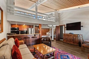 Fireplace, DVD player, books, video library - 1 Bdrm and Loft 2 BA, W/D Stonebridge Condos 824 Great Location (Snowmass Village)