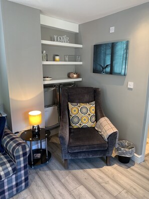 TV, fireplace, DVD player, stereo