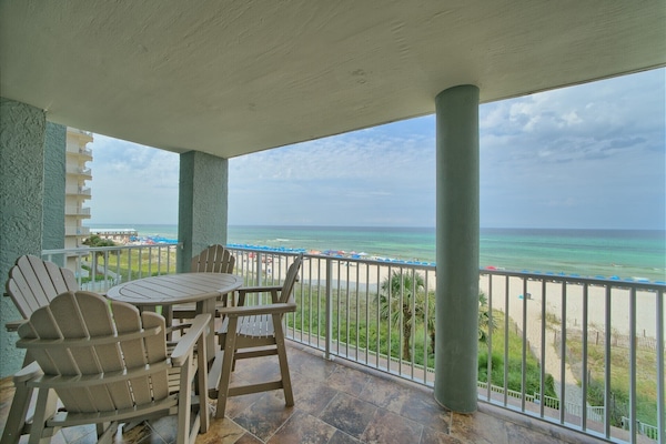 Amazing views and the balcony floor is tiled and smooth to walk on