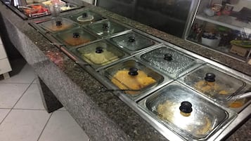 Free daily buffet breakfast