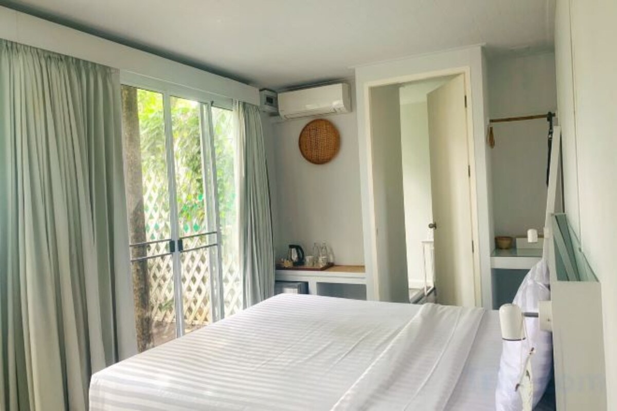 Blackout curtains, iron/ironing board (on request), free WiFi