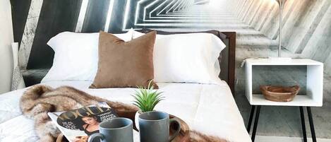 2 chambres, fer et planche à repasser, Wi-Fi, draps fournis