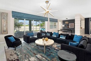 Smart TV, video games, table football, ping pong