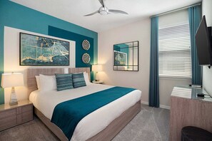 9 bedrooms, desk, iron/ironing board, travel crib