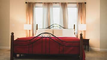 1 slaapkamer, een strijkplank/strijkijzer, wifi, beddengoed